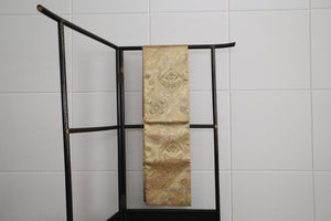 ● 袋帯 ゴールド 金糸 玉虫色 花柄 豪華 セレブ NA-15